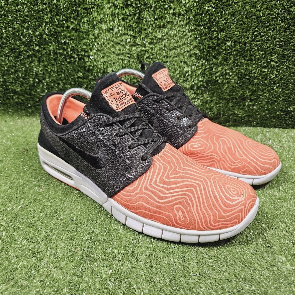 Nike SB Stefan Janoski Max L Fish Ladder Pink Black Shoes 685299-608 Mens 13
